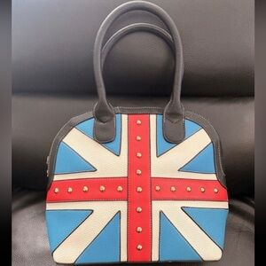 Studded Union Jack Large Purse Crossbody Shoulder Bag UK United Kingdom Flag